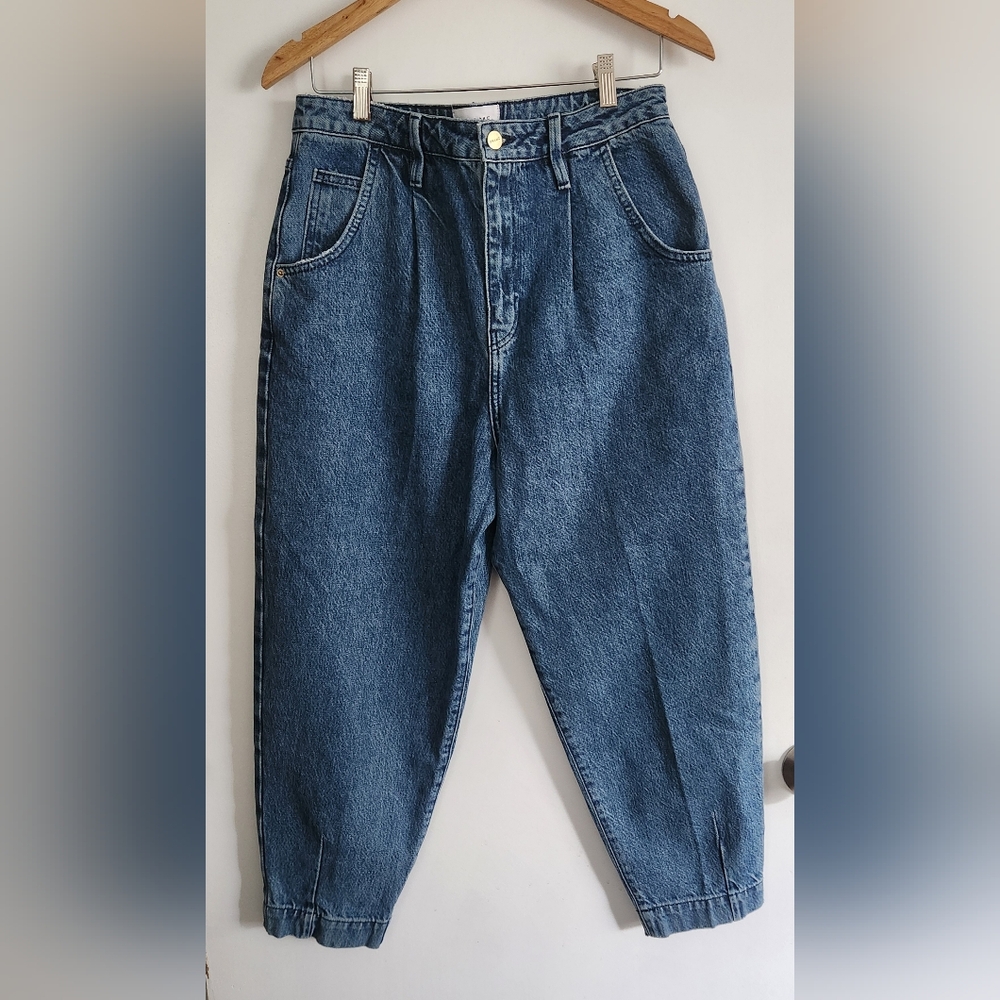 Frame Denim Blue Cropped Ankle Jeans